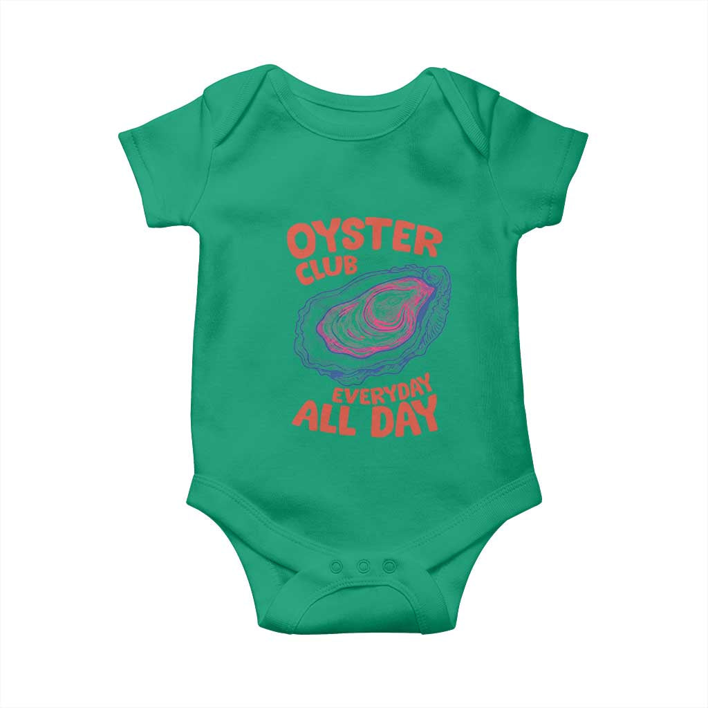 Oyster Club Baby Onesie Retro Summer Beach Vacation Gift