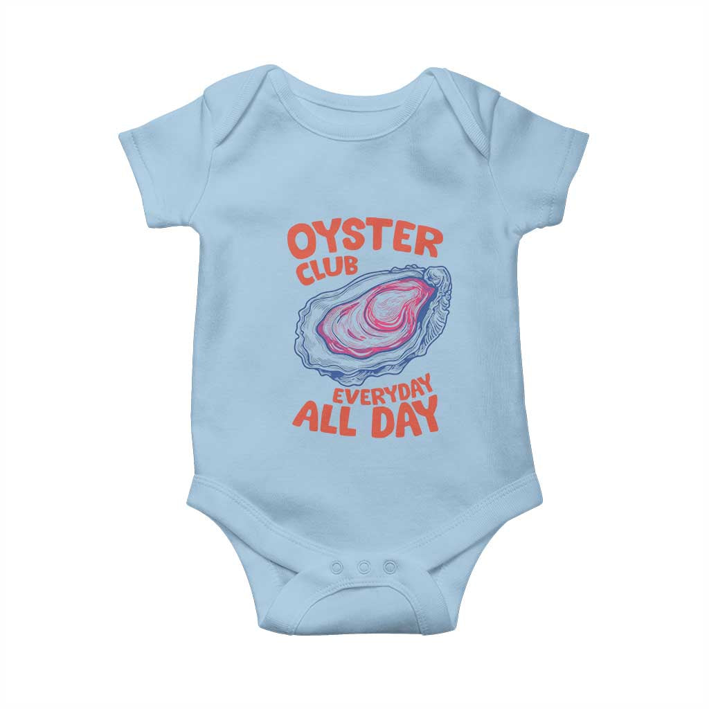 Oyster Club Baby Onesie Retro Summer Beach Vacation Gift