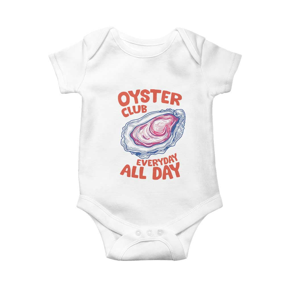 Oyster Club Baby Onesie Retro Summer Beach Vacation Gift