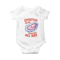 Oyster Club Baby Onesie Retro Summer Beach Vacation Gift