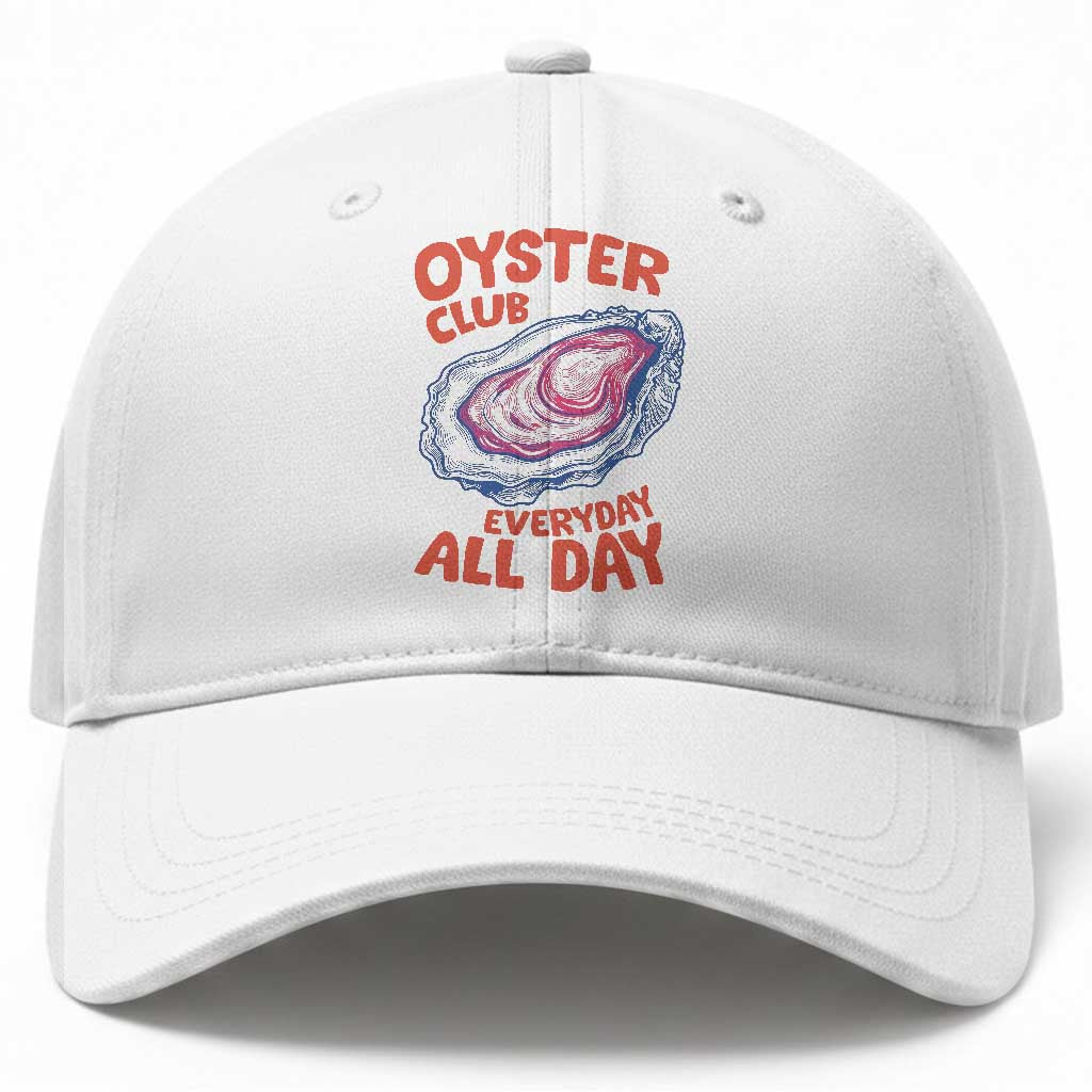 Oyster Club Baseball Cap Retro Summer Beach Vacation Gift