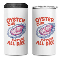 Oyster Club 4 in 1 Can Cooler Tumbler Retro Summer Beach Vacation Gift