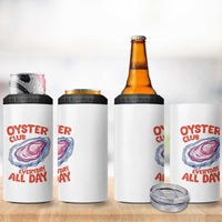 Oyster Club 4 in 1 Can Cooler Tumbler Retro Summer Beach Vacation Gift