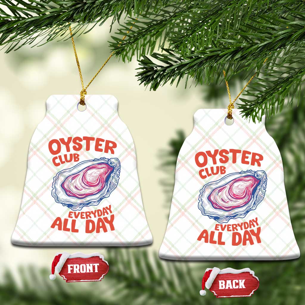 Oyster Club Ceramic Ornament Retro Summer Beach Vacation Gift