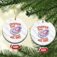 Oyster Club Ceramic Ornament Retro Summer Beach Vacation Gift