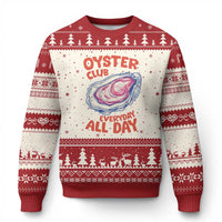 Oyster Club Ugly Christmas Sweater Retro Summer Beach Vacation Gift