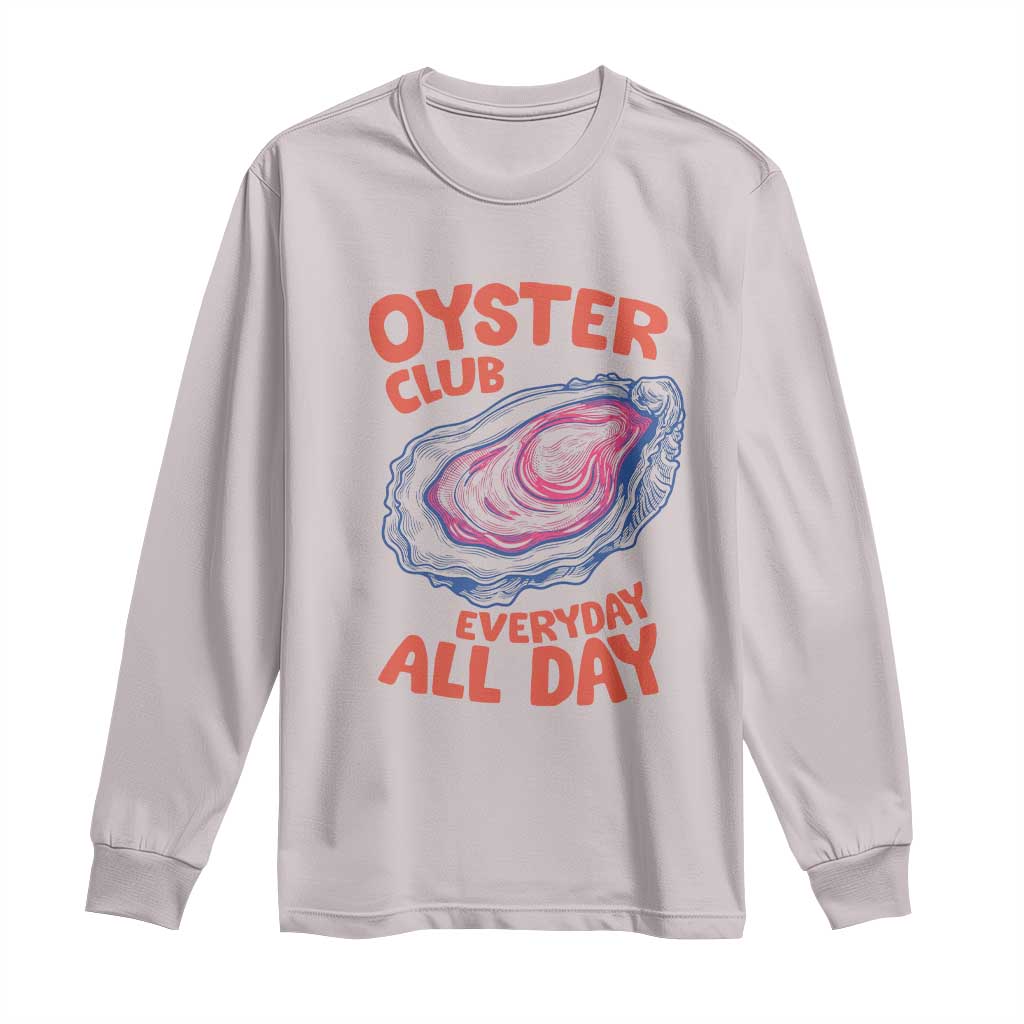 Oyster Club Long Sleeve Shirt Retro Summer Beach Vacation Gift