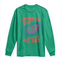 Oyster Club Long Sleeve Shirt Retro Summer Beach Vacation Gift
