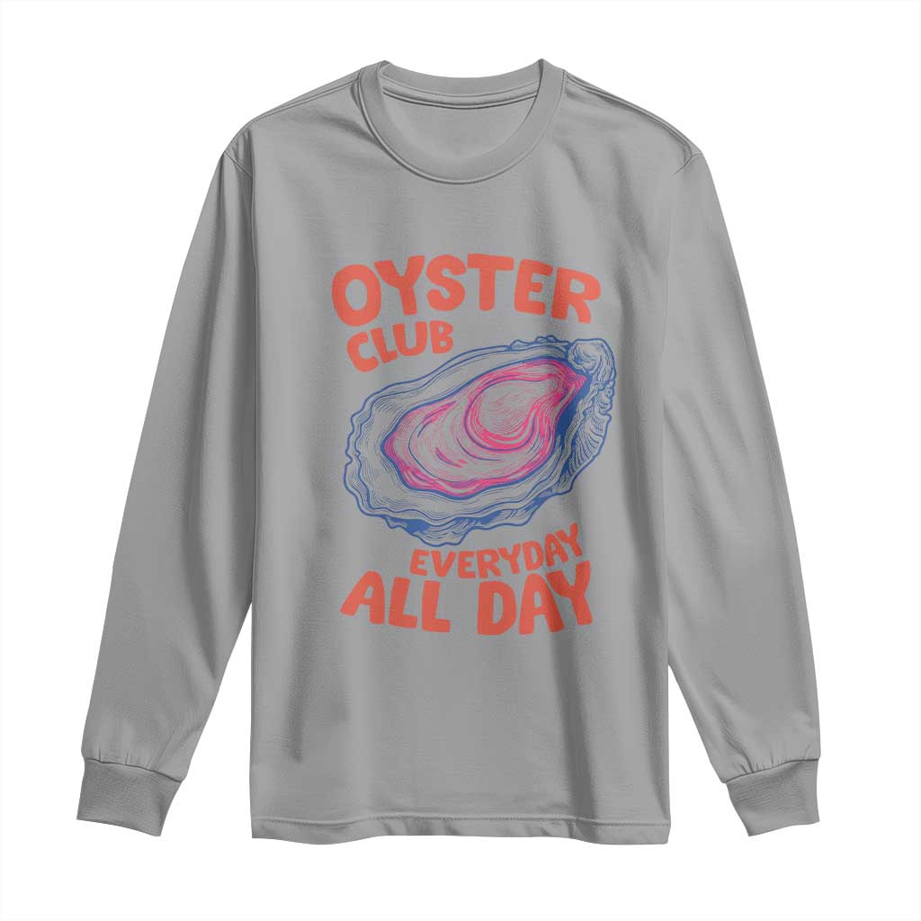 Oyster Club Long Sleeve Shirt Retro Summer Beach Vacation Gift