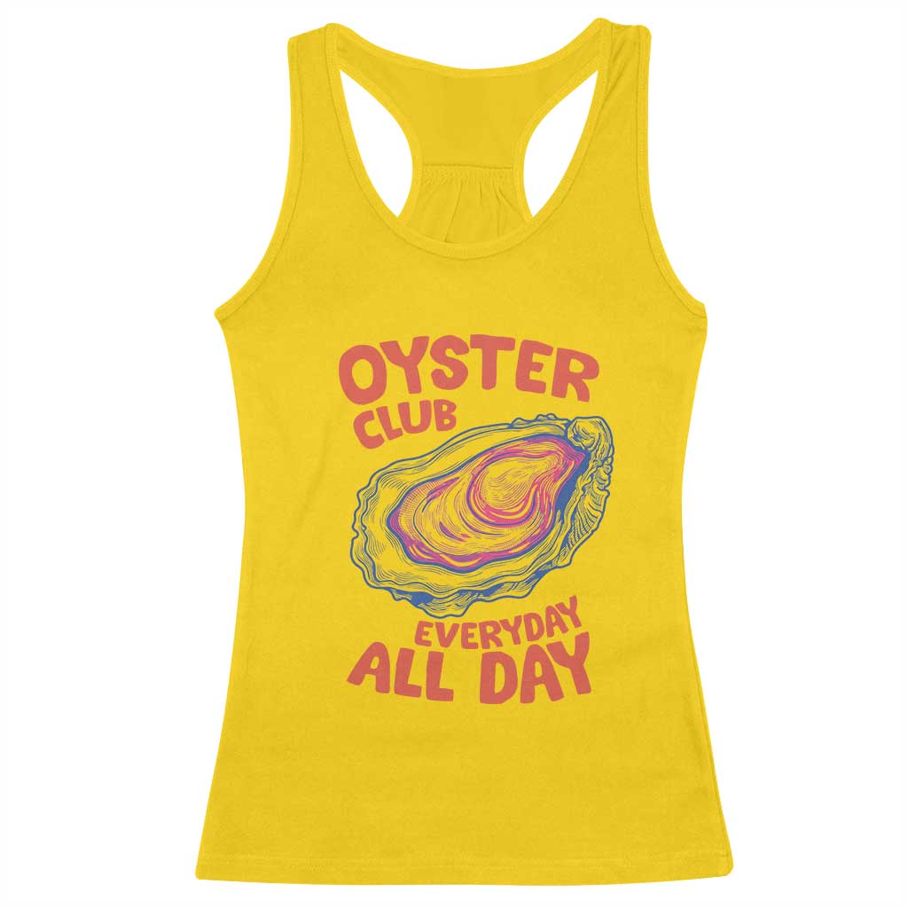 Oyster Club Racerback Tank Top Retro Summer Beach Vacation Gift