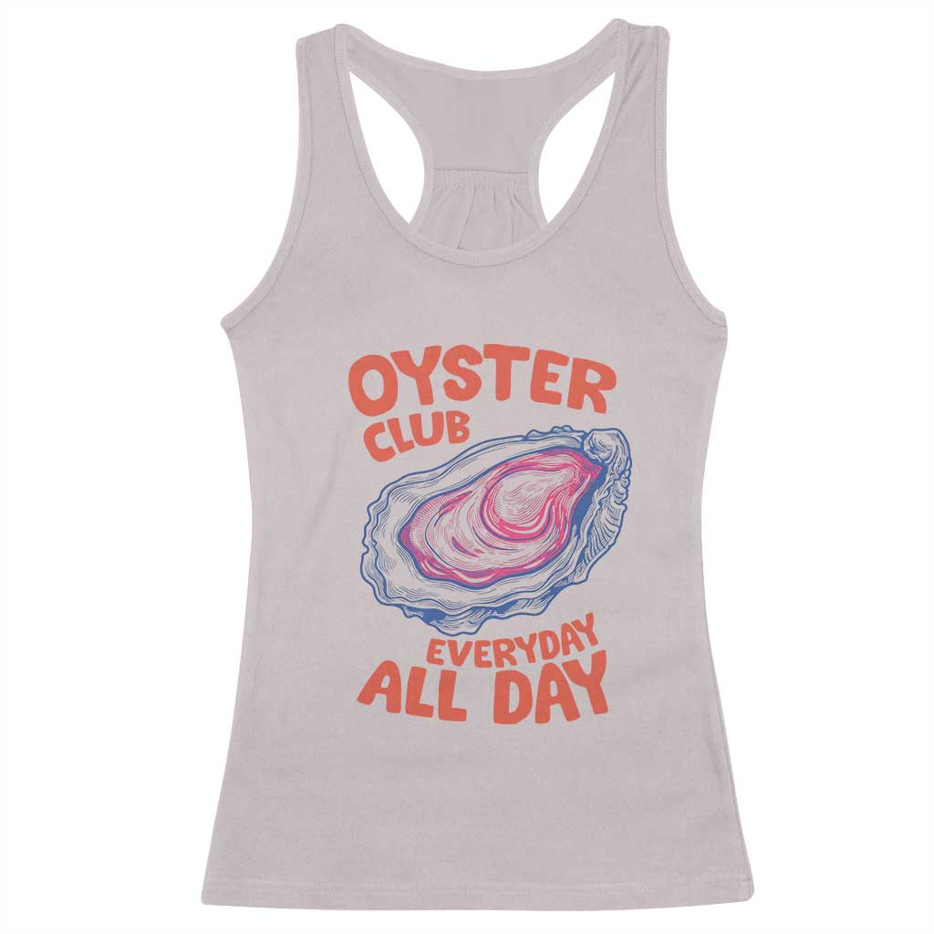 Oyster Club Racerback Tank Top Retro Summer Beach Vacation Gift