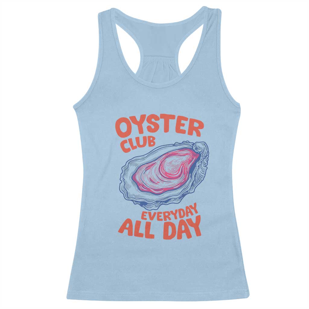 Oyster Club Racerback Tank Top Retro Summer Beach Vacation Gift