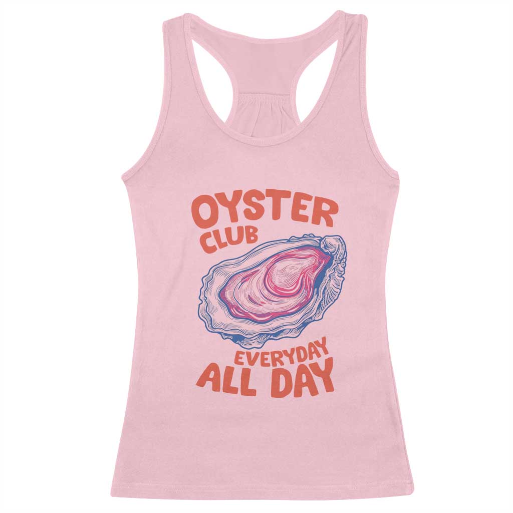 Oyster Club Racerback Tank Top Retro Summer Beach Vacation Gift