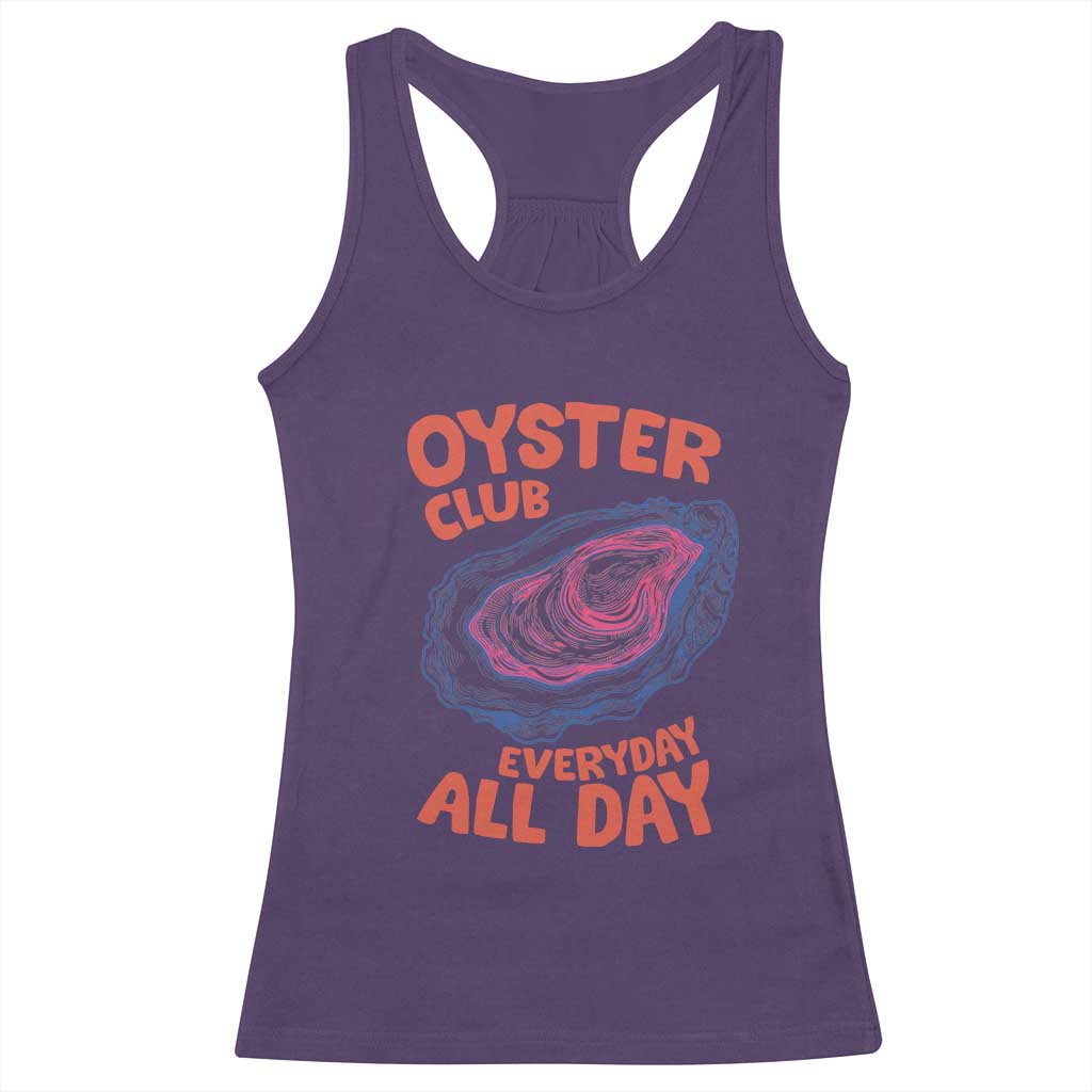 Oyster Club Racerback Tank Top Retro Summer Beach Vacation Gift