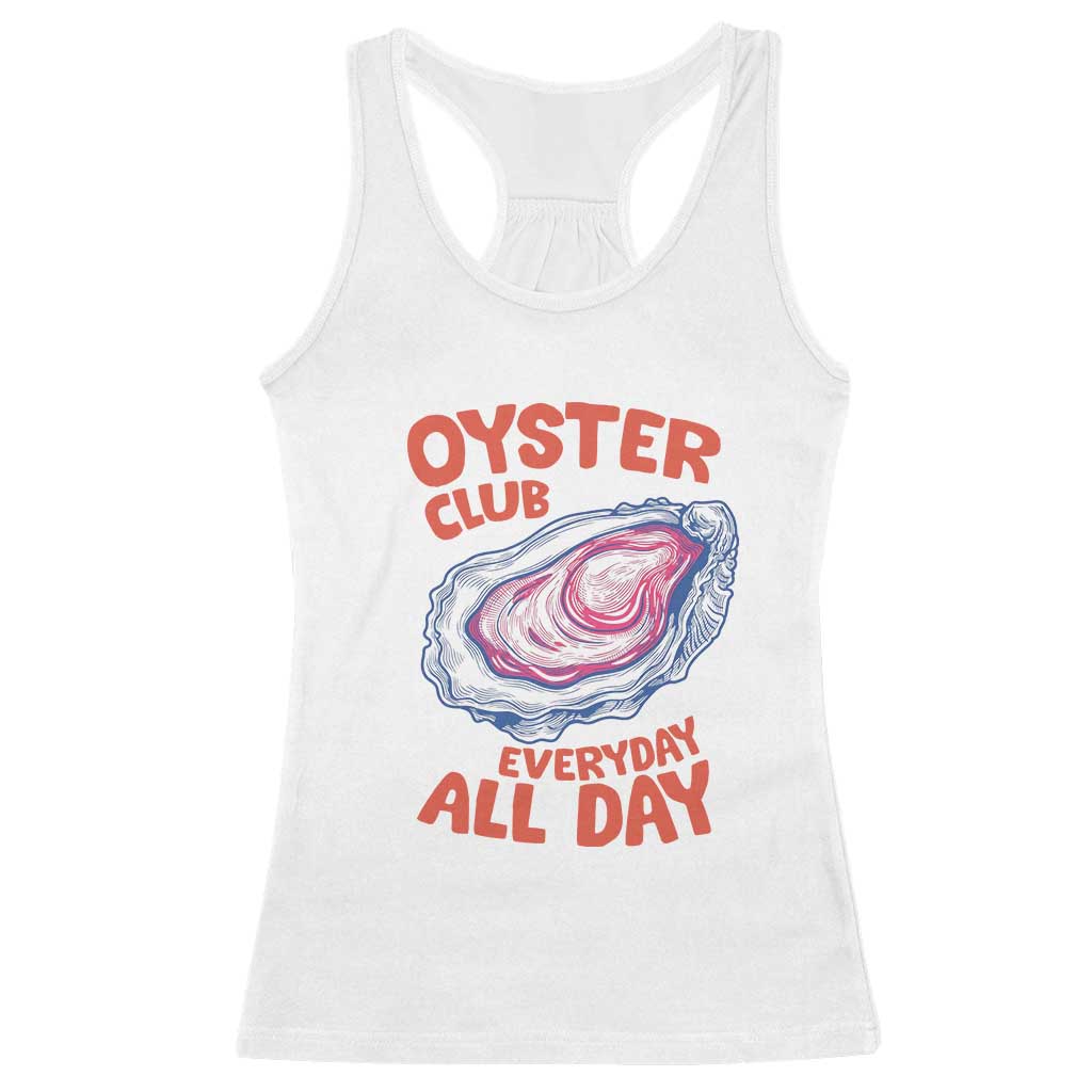 Oyster Club Racerback Tank Top Retro Summer Beach Vacation Gift