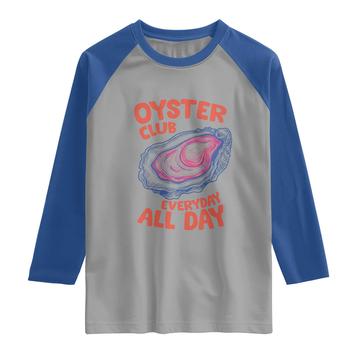 Oyster Club Raglan Shirt Retro Summer Beach Vacation Gift