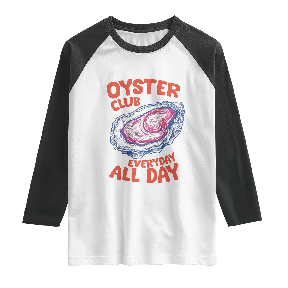 Oyster Club Raglan Shirt Retro Summer Beach Vacation Gift