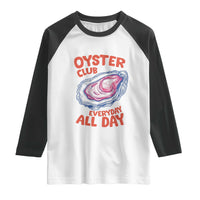 Oyster Club Raglan Shirt Retro Summer Beach Vacation Gift