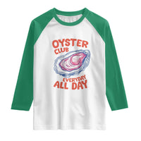 Oyster Club Raglan Shirt Retro Summer Beach Vacation Gift