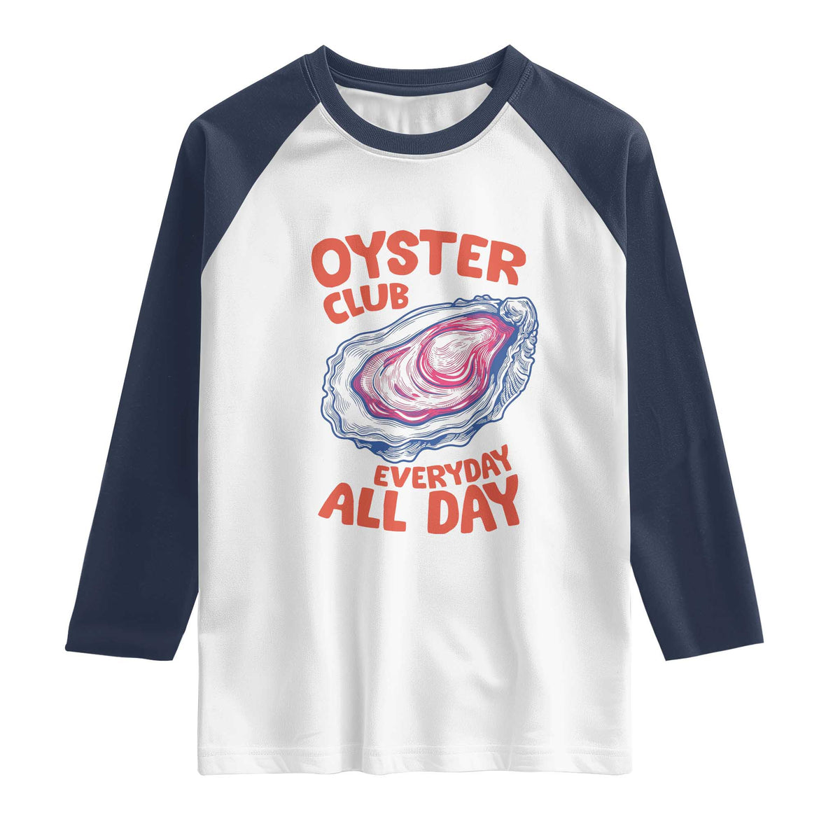 Oyster Club Raglan Shirt Retro Summer Beach Vacation Gift
