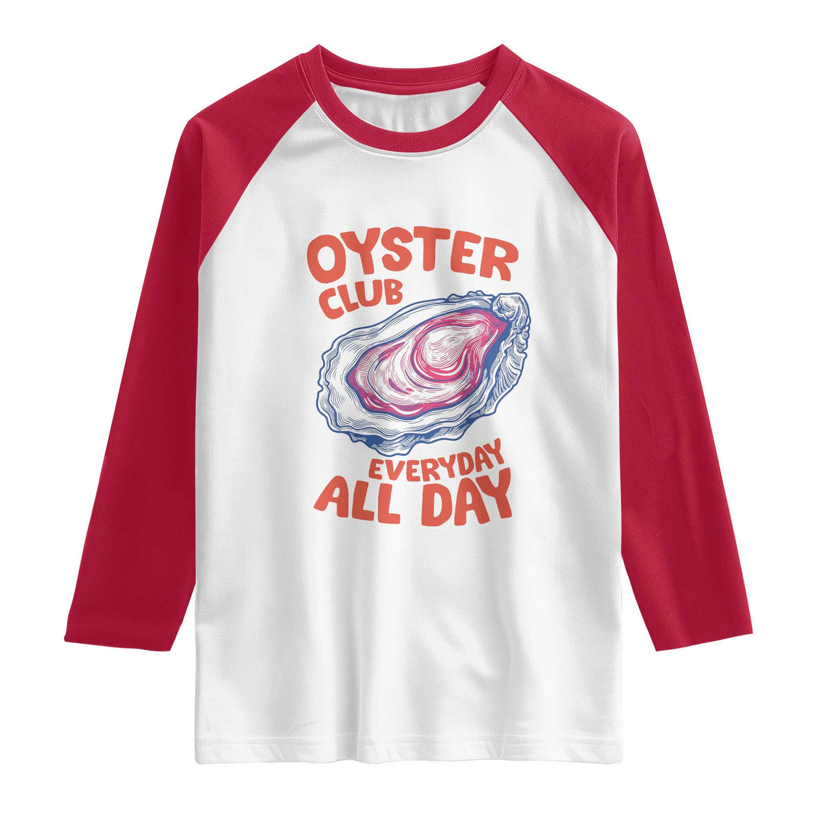 Oyster Club Raglan Shirt Retro Summer Beach Vacation Gift