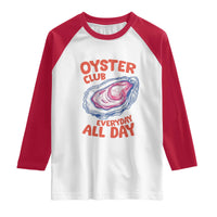 Oyster Club Raglan Shirt Retro Summer Beach Vacation Gift