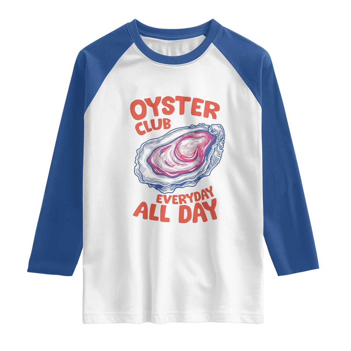 Oyster Club Raglan Shirt Retro Summer Beach Vacation Gift
