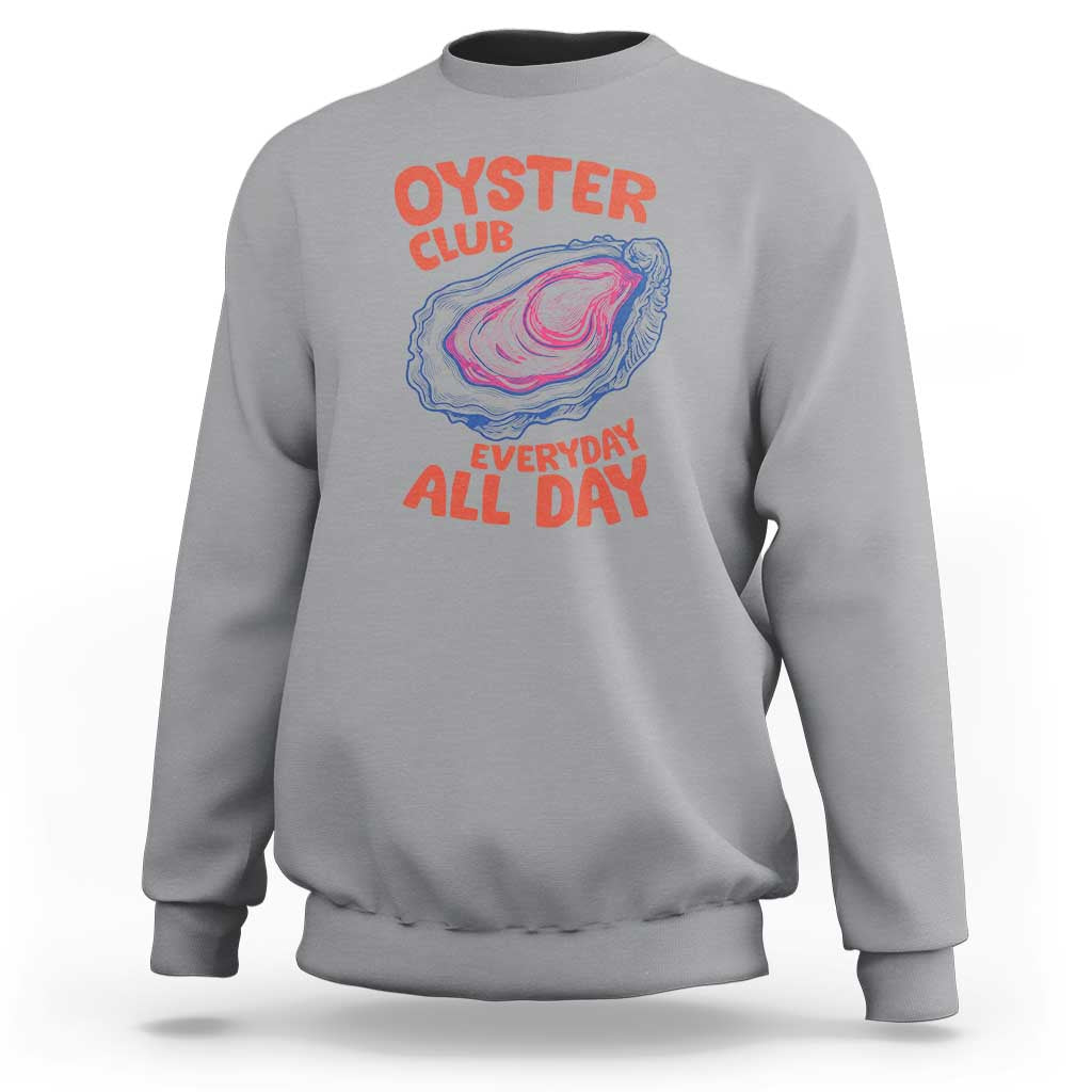 Oyster Club Sweatshirt Retro Summer Beach Vacation Gift