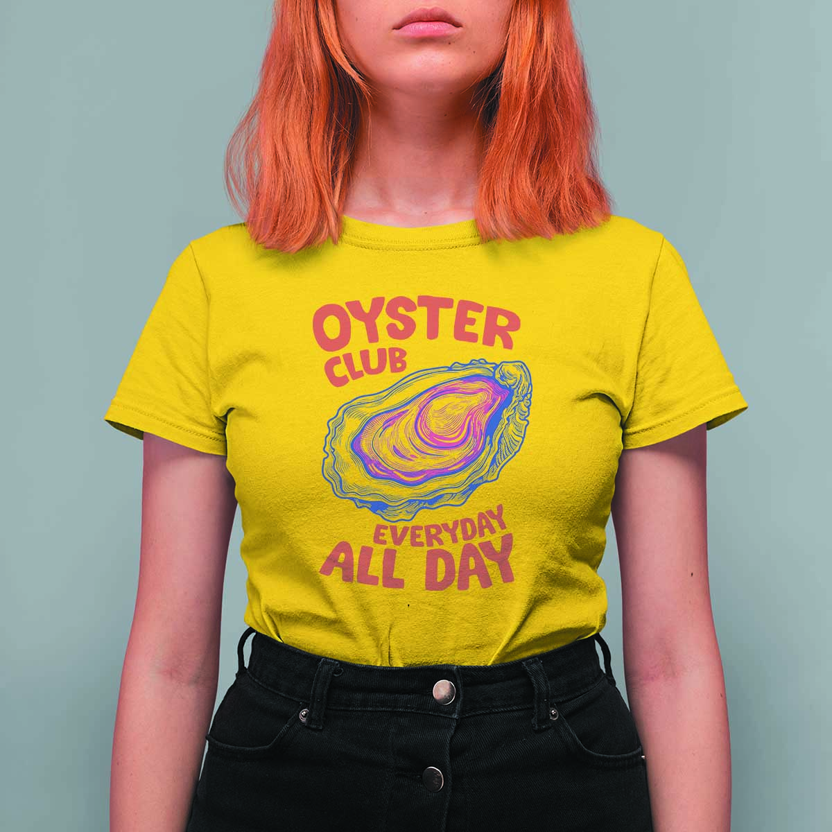 Oyster Club T Shirt For Women Retro Summer Beach Vacation Gift