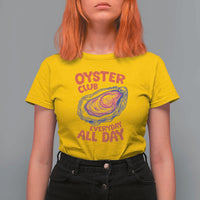 Oyster Club T Shirt For Women Retro Summer Beach Vacation Gift