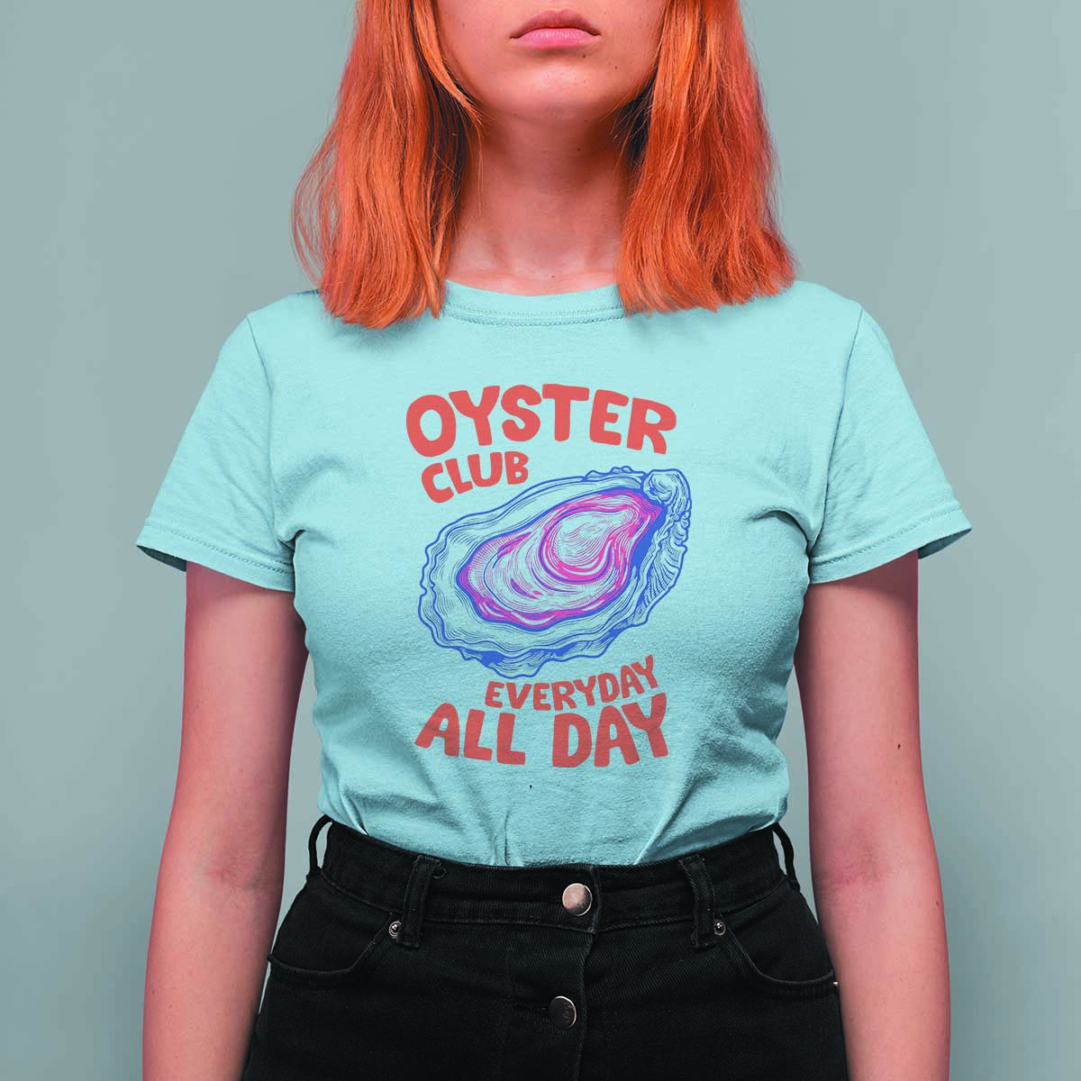 Oyster Club T Shirt For Women Retro Summer Beach Vacation Gift