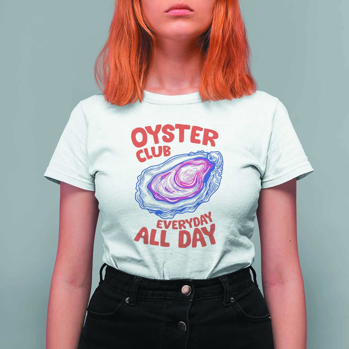 Oyster Club T Shirt For Women Retro Summer Beach Vacation Gift