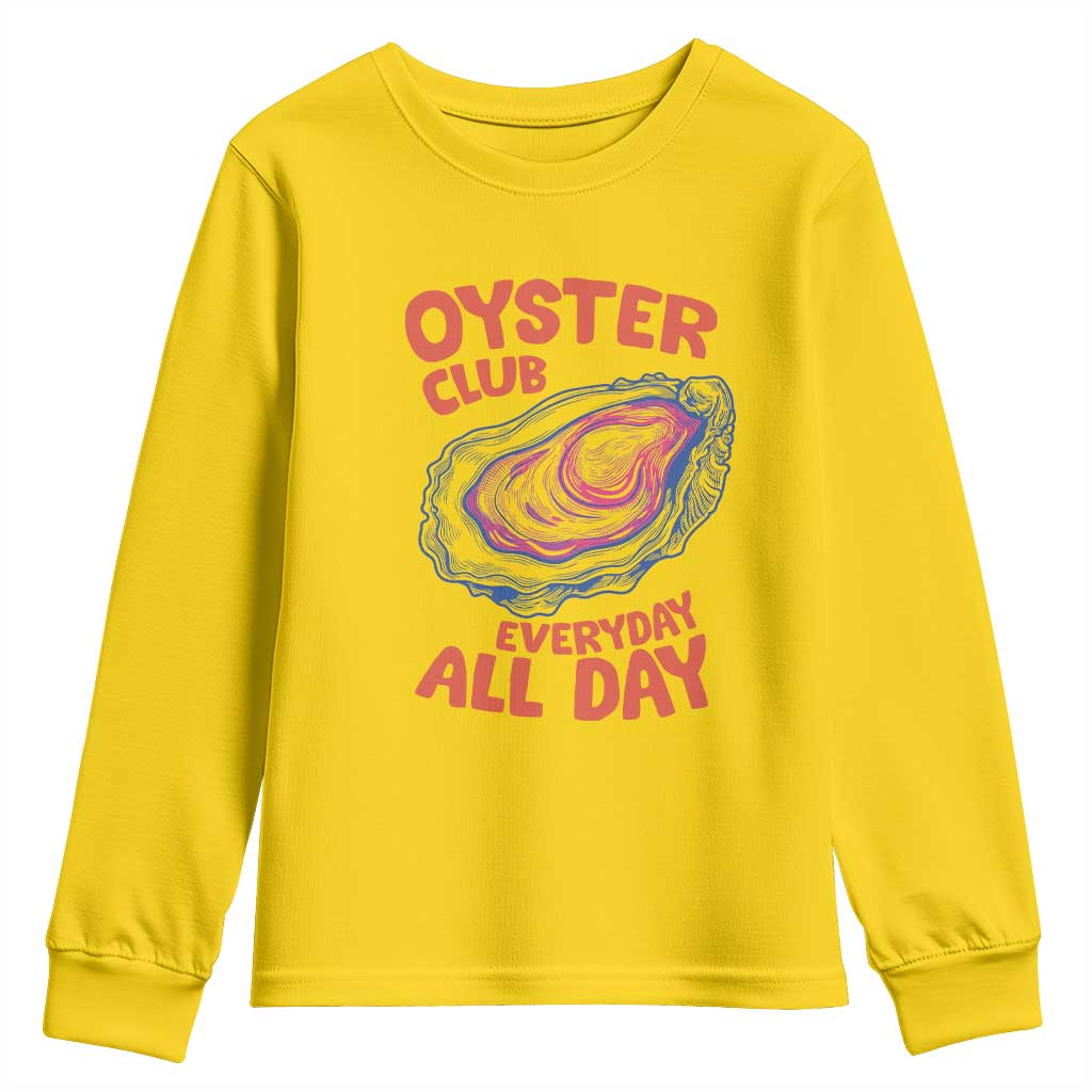 Oyster Club Youth Sweatshirt Retro Summer Beach Vacation Gift