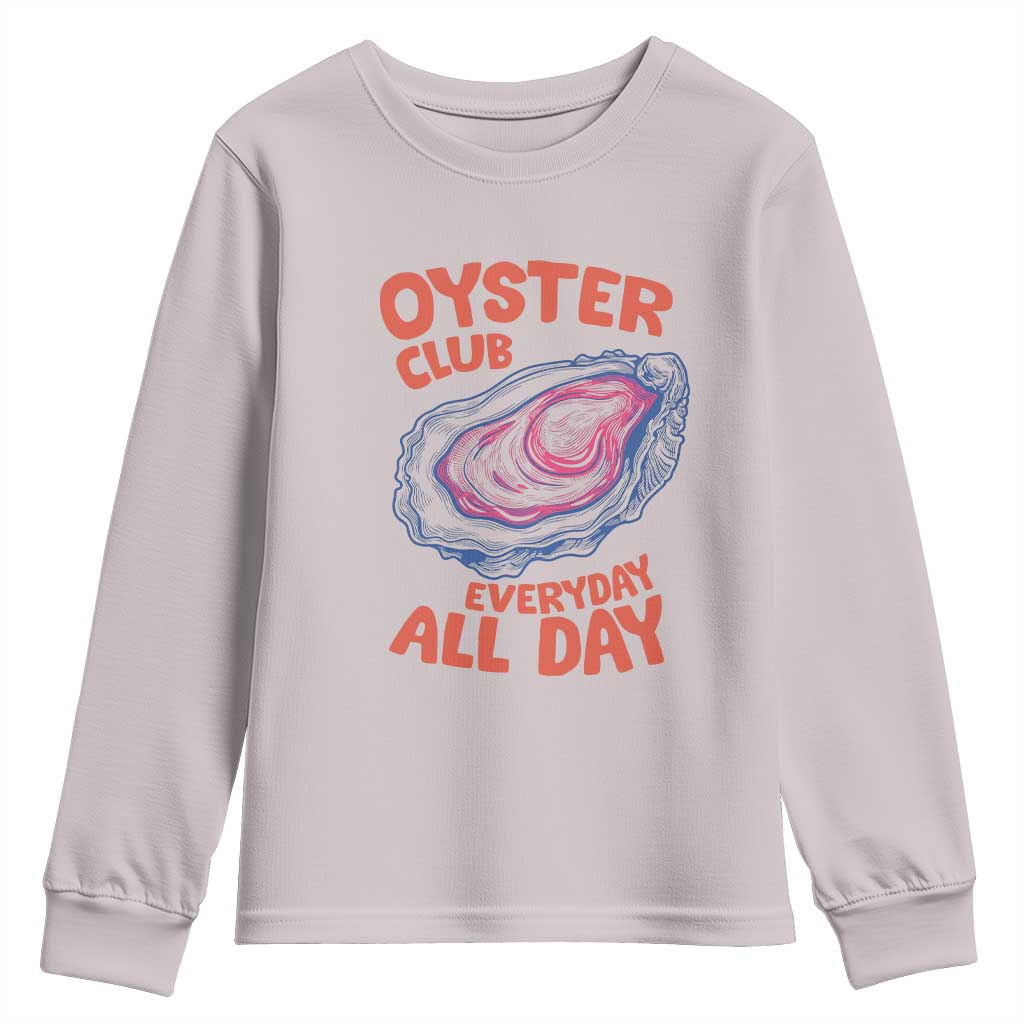 Oyster Club Youth Sweatshirt Retro Summer Beach Vacation Gift