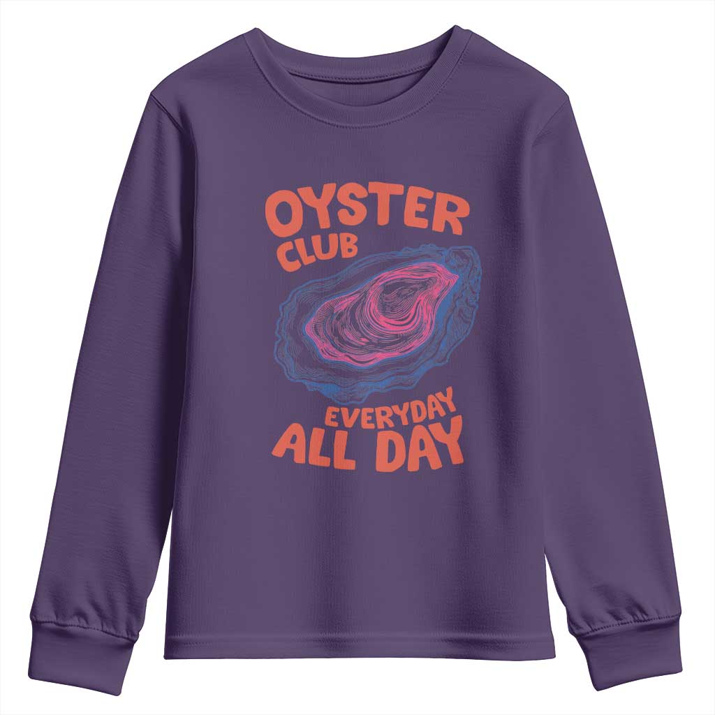 Oyster Club Youth Sweatshirt Retro Summer Beach Vacation Gift