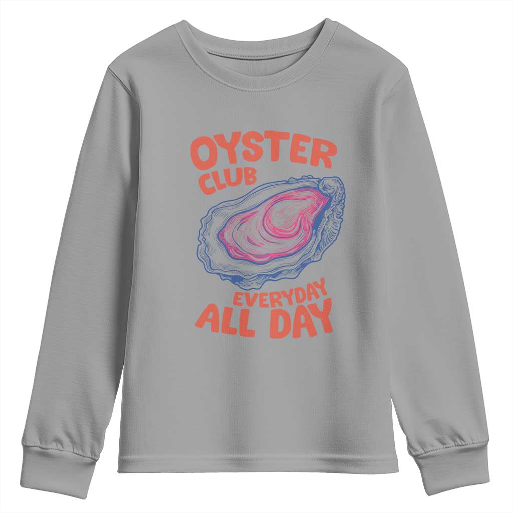 Oyster Club Youth Sweatshirt Retro Summer Beach Vacation Gift