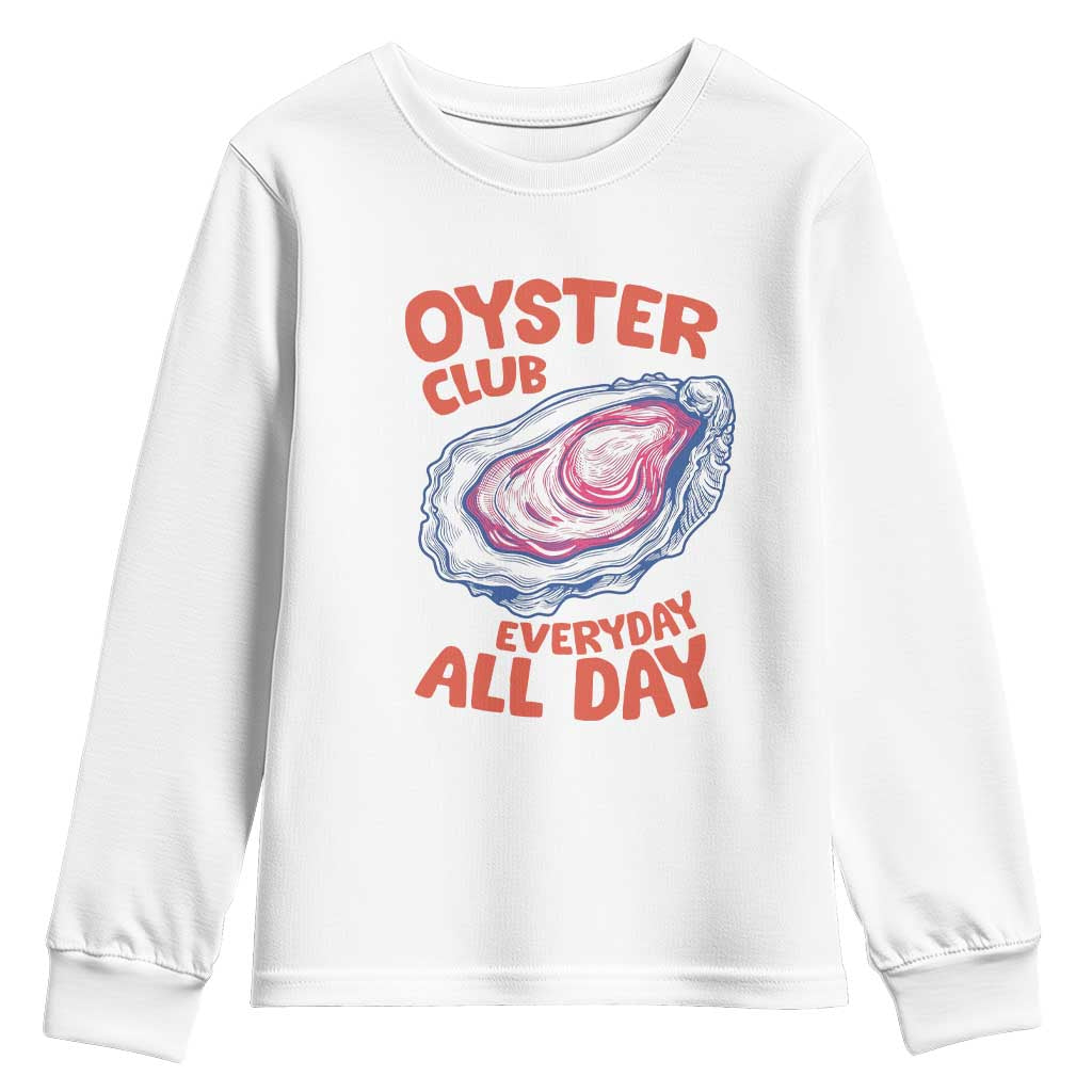 Oyster Club Youth Sweatshirt Retro Summer Beach Vacation Gift
