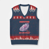 Moister Than An Oyster V-Neck Knit Sweater Vest Funny Inappropriate Adult Humor