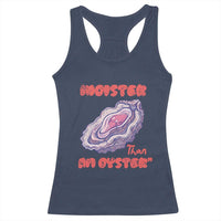 Moister Than An Oyster Racerback Tank Top Funny Inappropriate Adult Humor