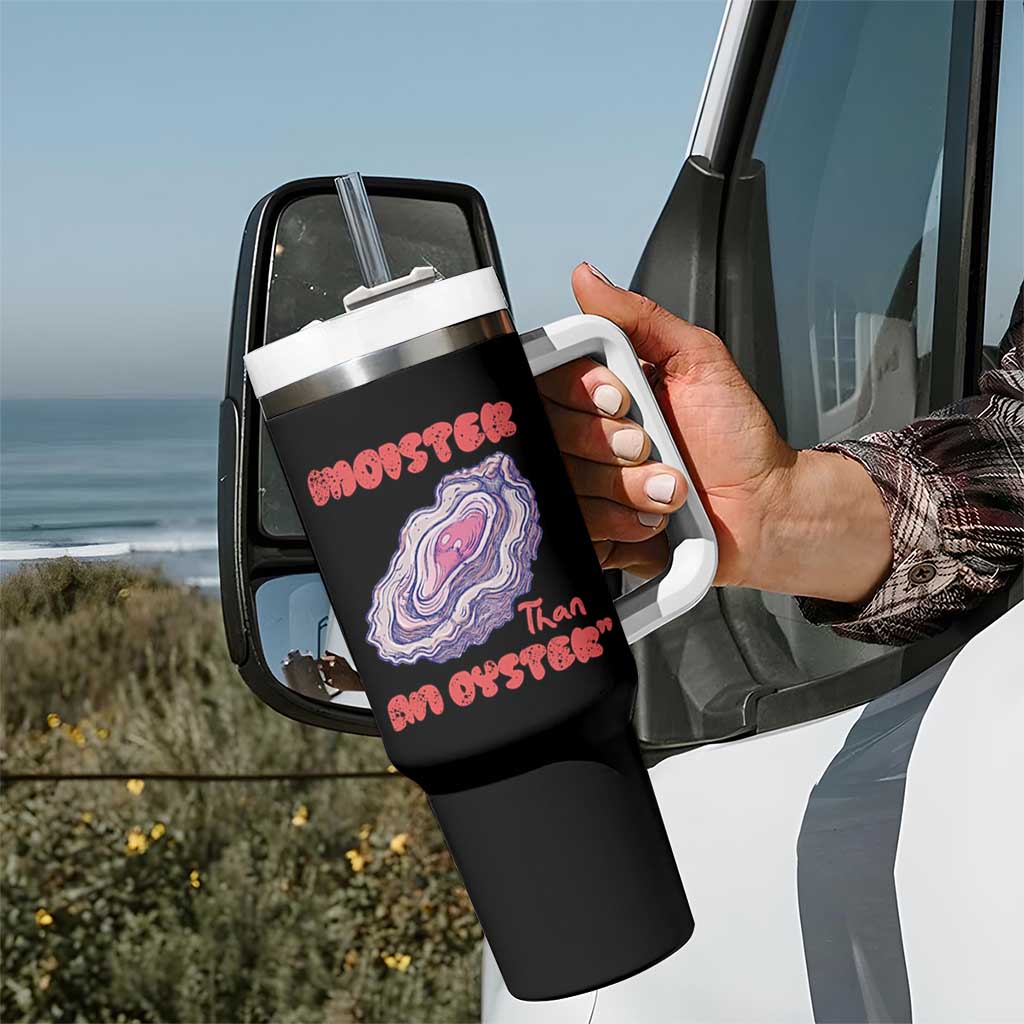 Moister Than An Oyster Tumbler With Handle Funny Inappropriate Adult Humor