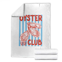Oyster Club Throw Blanket Coastal Girls Trip Beach Vacation Gift