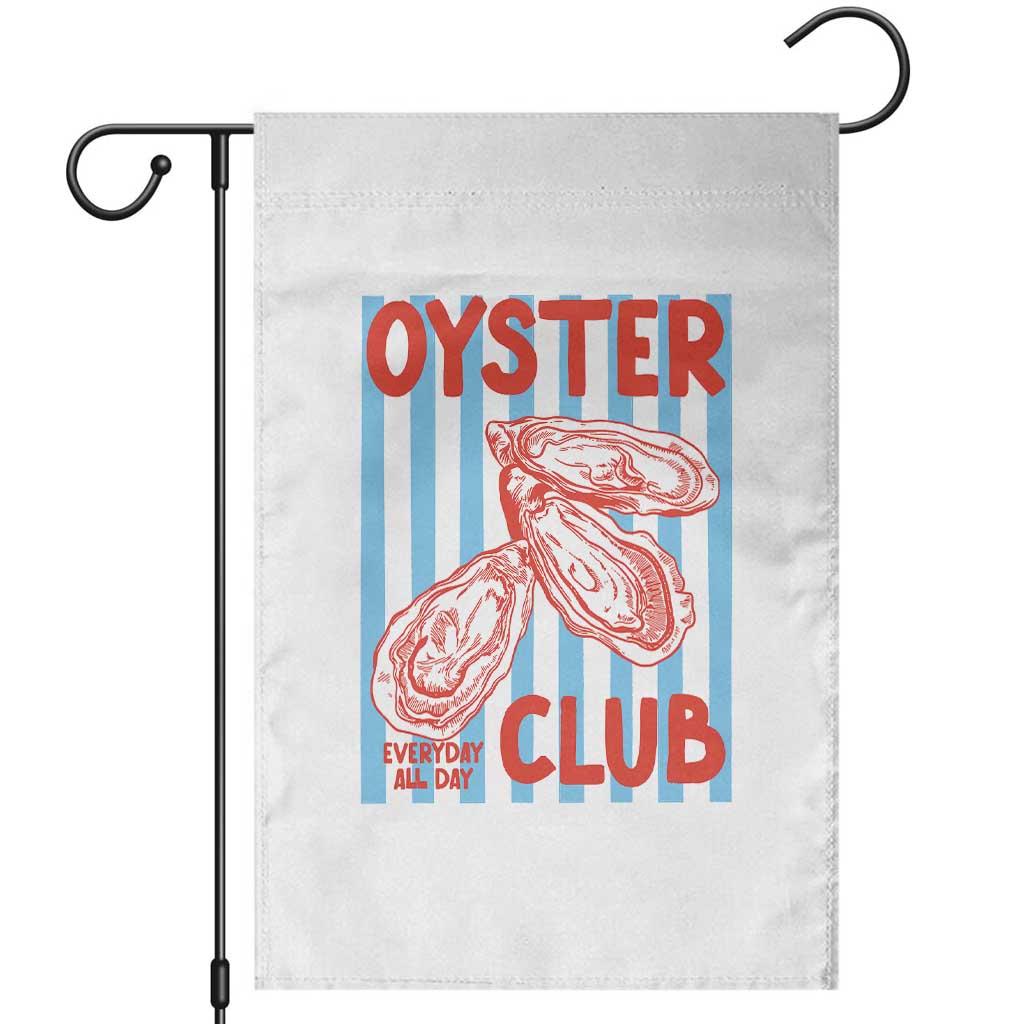 Oyster Club Garden Flag Coastal Girls Trip Beach Vacation Gift