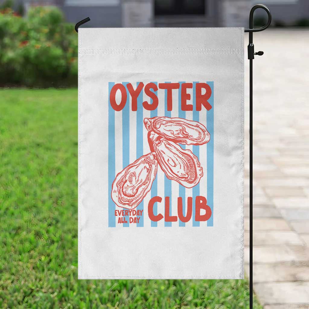 Oyster Club Garden Flag Coastal Girls Trip Beach Vacation Gift