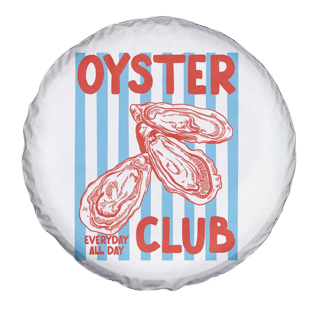 Oyster Club Spare Tire Cover Coastal Girls Trip Beach Vacation Gift