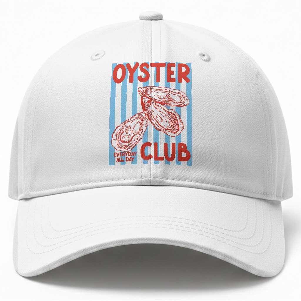 Oyster Club Baseball Cap Coastal Girls Trip Beach Vacation Gift