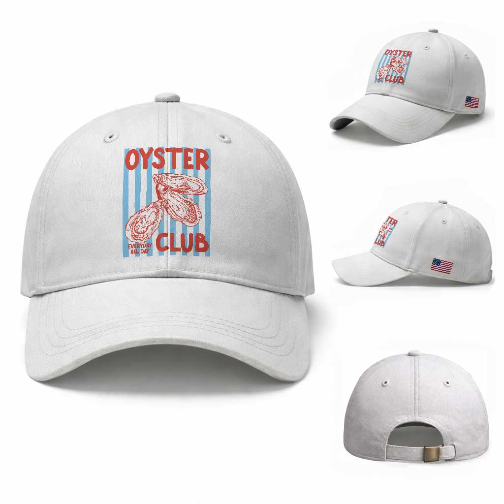 Oyster Club Baseball Cap Coastal Girls Trip Beach Vacation Gift