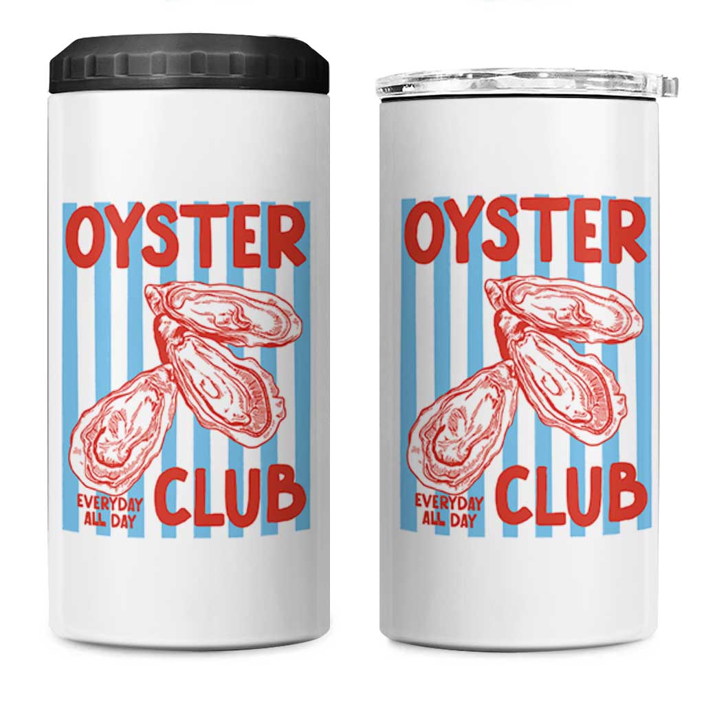 Oyster Club 4 in 1 Can Cooler Tumbler Coastal Girls Trip Beach Vacation Gift