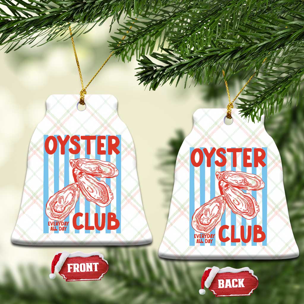 Oyster Club Ceramic Ornament Coastal Girls Trip Beach Vacation Gift