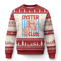 Oyster Club Ugly Christmas Sweater Coastal Girls Trip Beach Vacation Gift