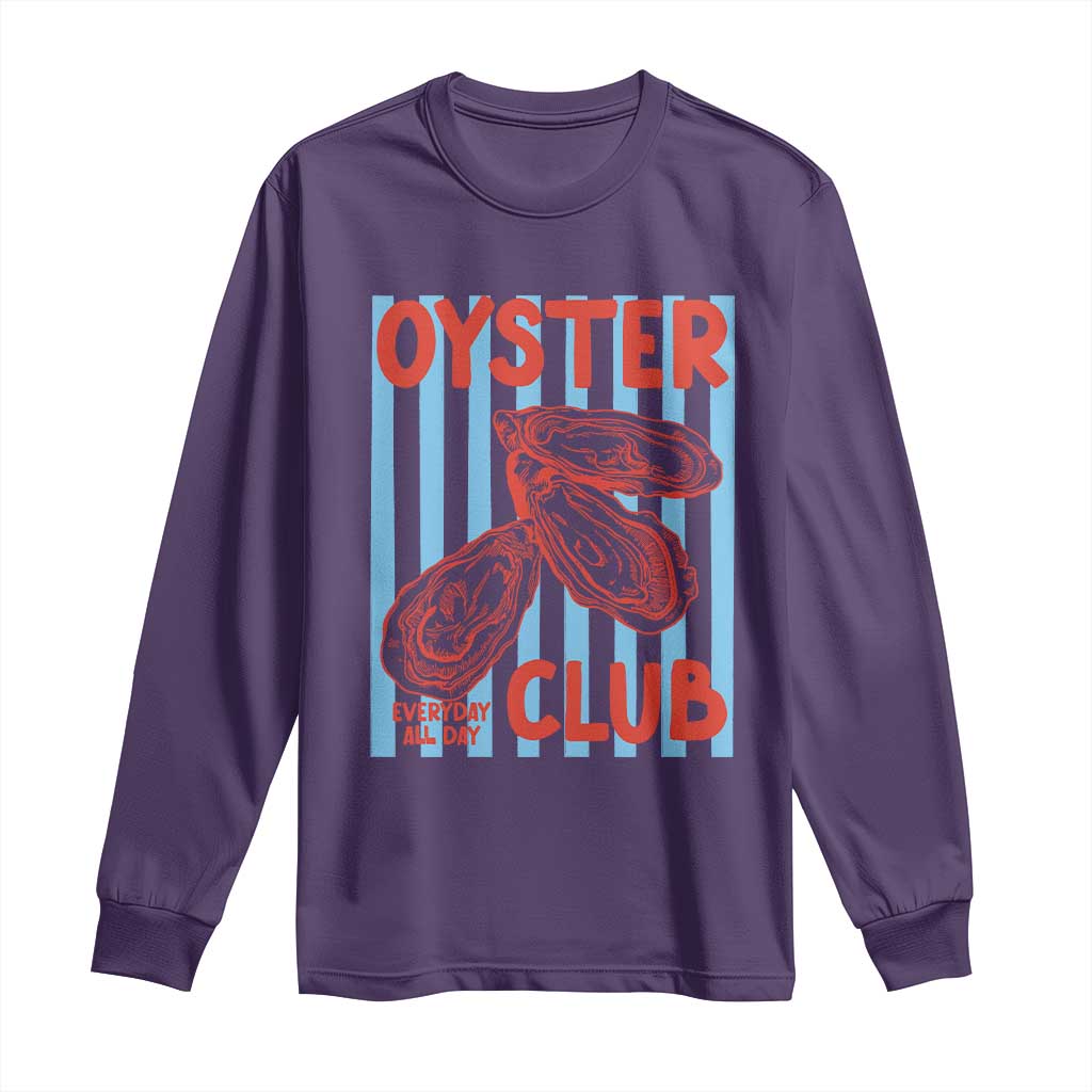 Oyster Club Long Sleeve Shirt Coastal Girls Trip Beach Vacation Gift